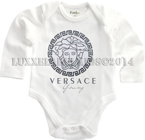 newborn versace clothes|Versace baby onsie.